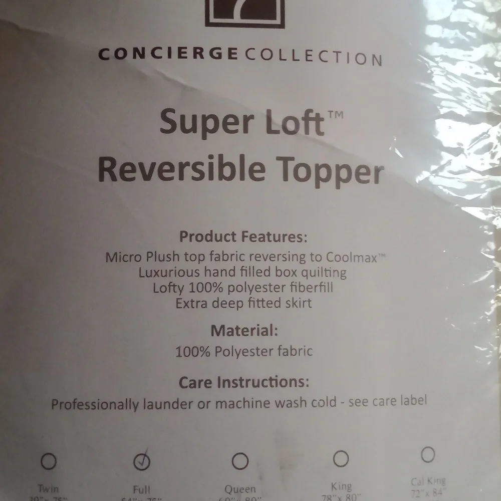 Super Loft Reversible Topper